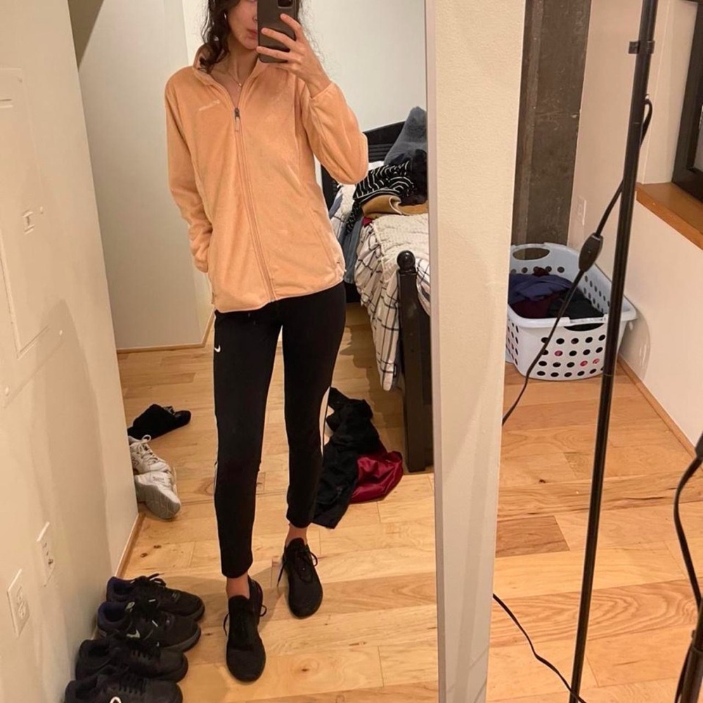 Women's Peach Zip-Up - Picture 2 of 4